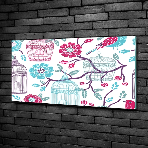 Quadro su vetro Gabbie per uccelli