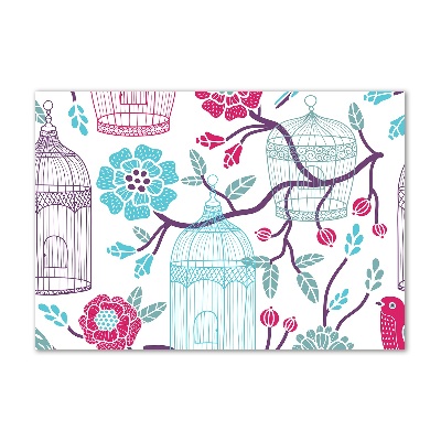 Quadro su vetro Gabbie per uccelli