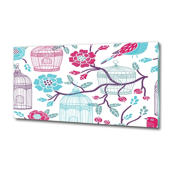 Quadro su vetro Gabbie per uccelli