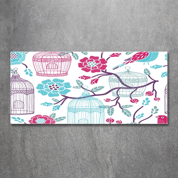 Quadro su vetro Gabbie per uccelli