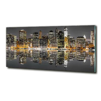 Quadro su vetro New York di notte