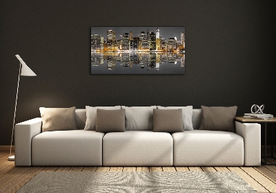 Quadro su vetro New York di notte