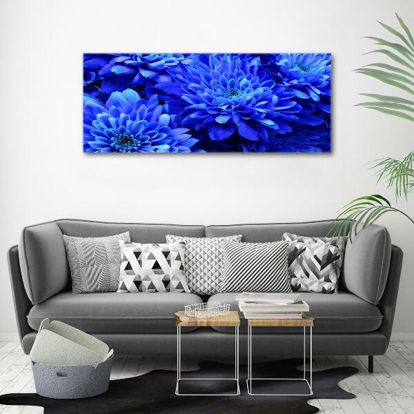 Quadro su vetro Aster blu