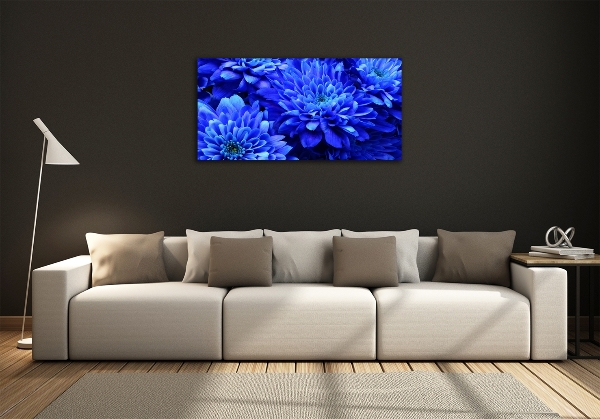 Quadro su vetro Aster blu