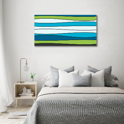 Quadro su vetro Strisce colorate