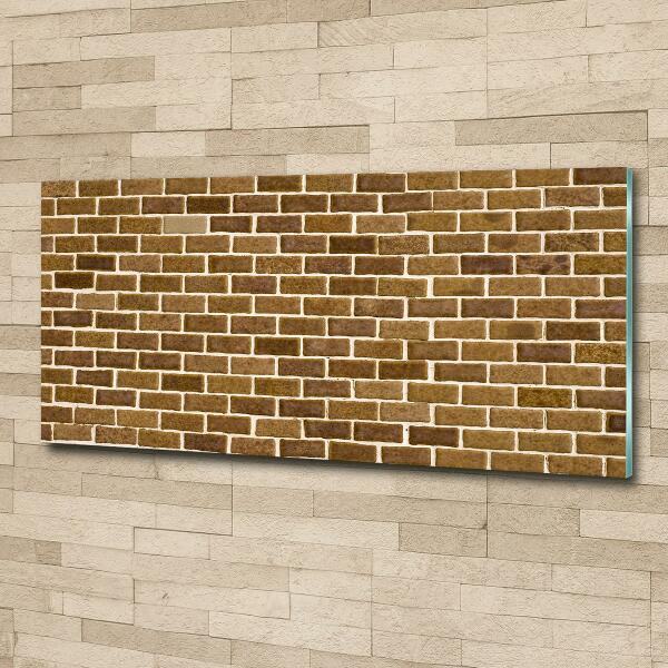 Quadro in verde Muro di mattoni