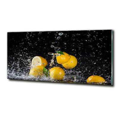 Quadro su vetro Limoni e acqua