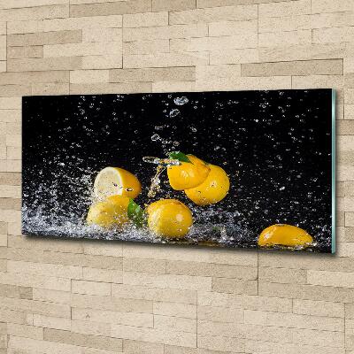 Quadro su vetro Limoni e acqua