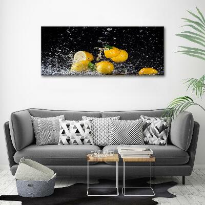 Quadro su vetro Limoni e acqua