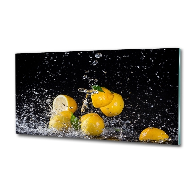Quadro su vetro Limoni e acqua