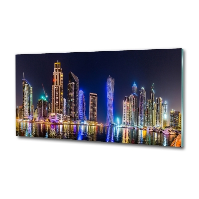 Quadro in vetro Dubai di notte