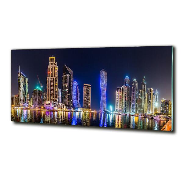 Quadro in vetro Dubai di notte