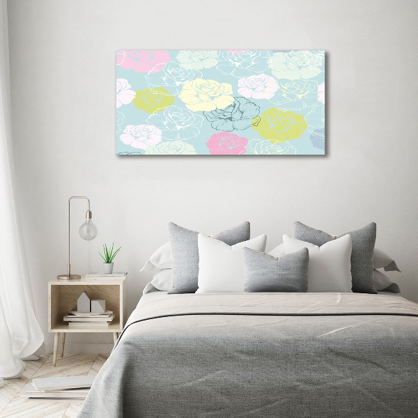 Quadro vetro Rose
