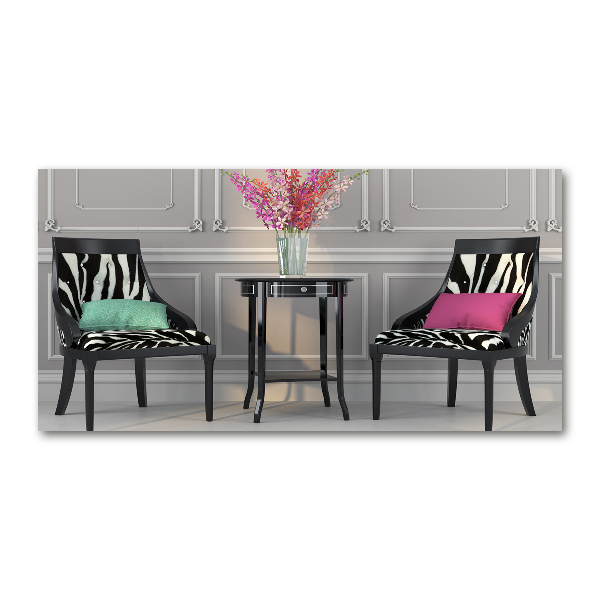 Quadro vetro Due sedie