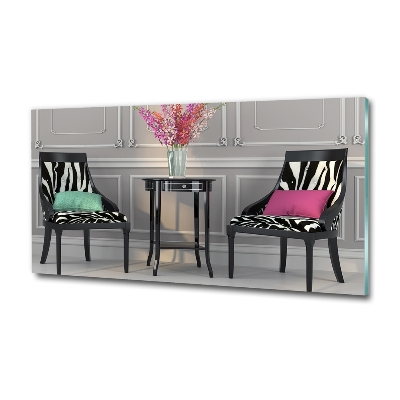 Quadro vetro Due sedie