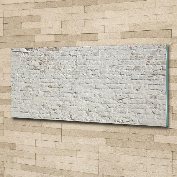 Quadro in verde Muro di mattoni