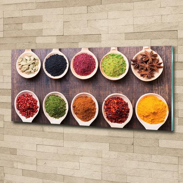 Quadro in vetro Spezie colorate