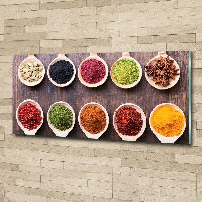 Quadro in vetro Spezie colorate