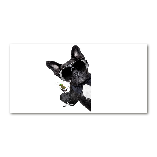 Quadro vetro Cane Martini