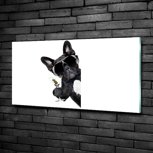 Quadro vetro Cane Martini