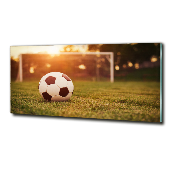 Quadro vetro La palla sul campo