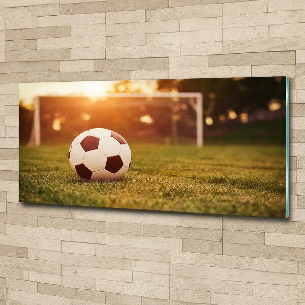 Quadro vetro La palla sul campo