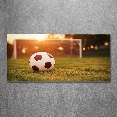 Quadro vetro La palla sul campo