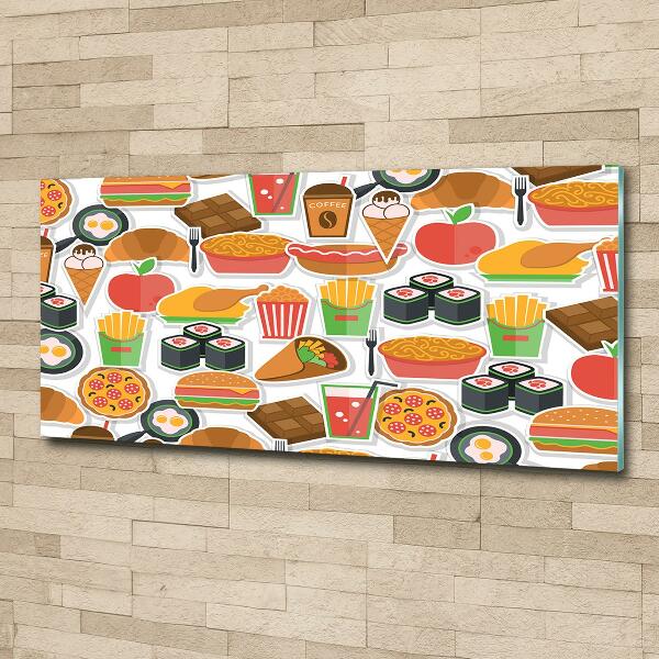 Quadro vetro Fast food