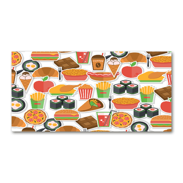Quadro vetro Fast food