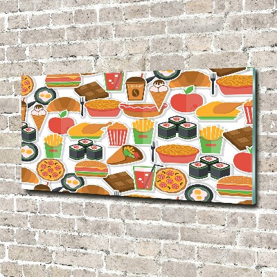 Quadro vetro Fast food