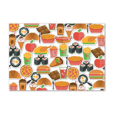 Quadro vetro Fast food