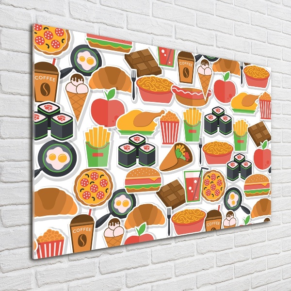 Quadro vetro Fast food