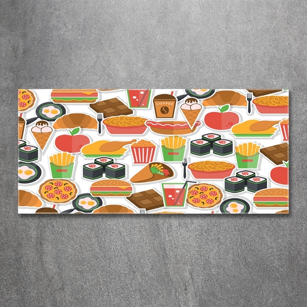 Quadro vetro Fast food