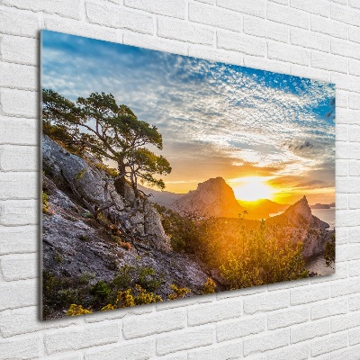 Quadro su vetro Tramonto