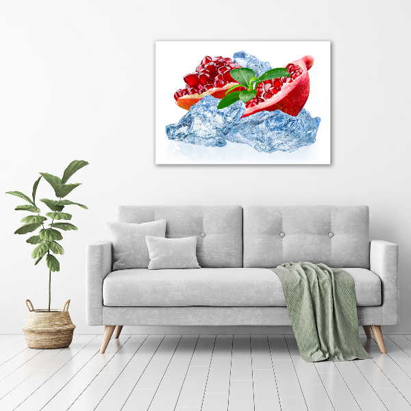 Quadro in verde Melograno con ghiaccio