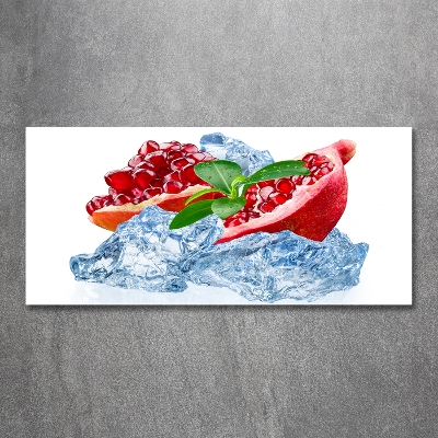 Quadro in verde Melograno con ghiaccio