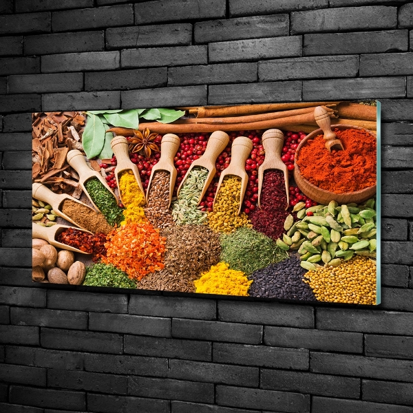 Quadro vetro Spezie colorate