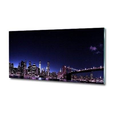 Quadro su vetro Ponte di Brooklyn