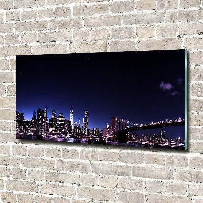 Quadro su vetro Ponte di Brooklyn