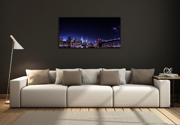 Quadro su vetro Ponte di Brooklyn