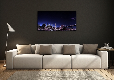 Quadro su vetro Ponte di Brooklyn