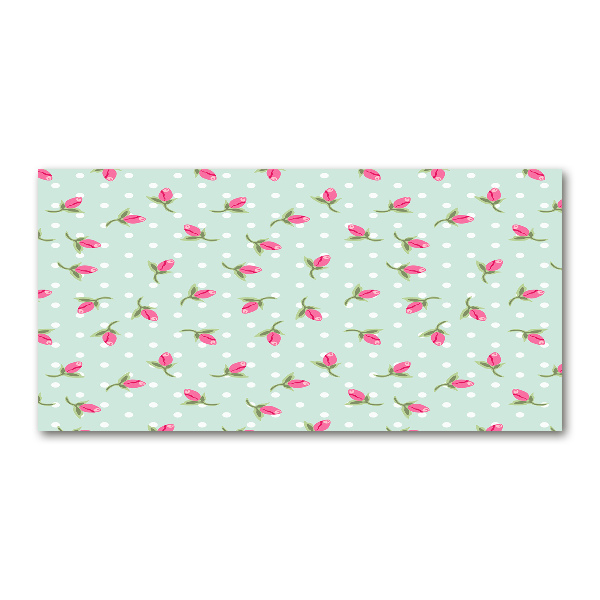 Quadro su vetro Motivo a rose