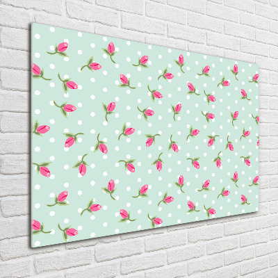 Quadro su vetro Motivo a rose