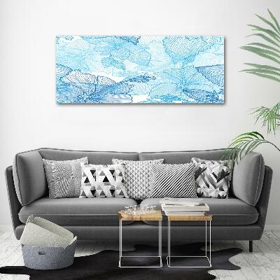 Quadro vetro Fiori hawaiani