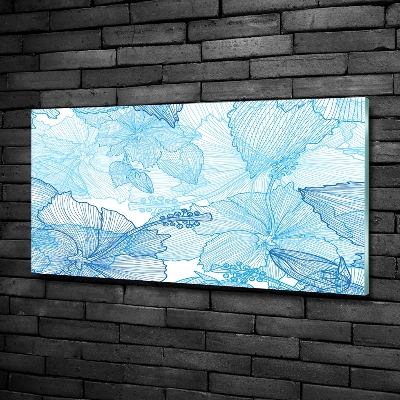 Quadro vetro Fiori hawaiani