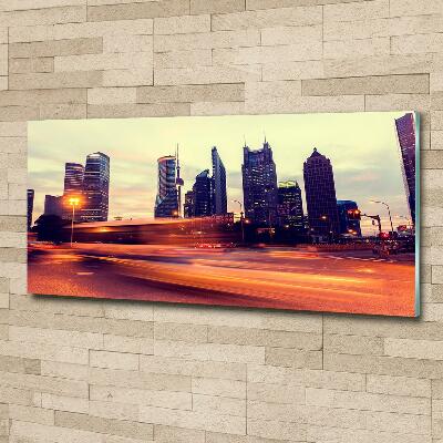 Quadro vetro Shanghai di notte