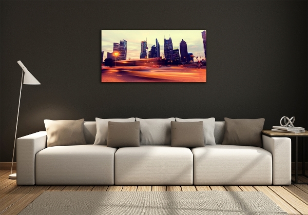 Quadro vetro Shanghai di notte