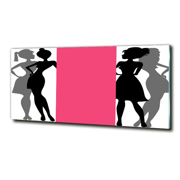 Quadro in vetro Silhouette femminili