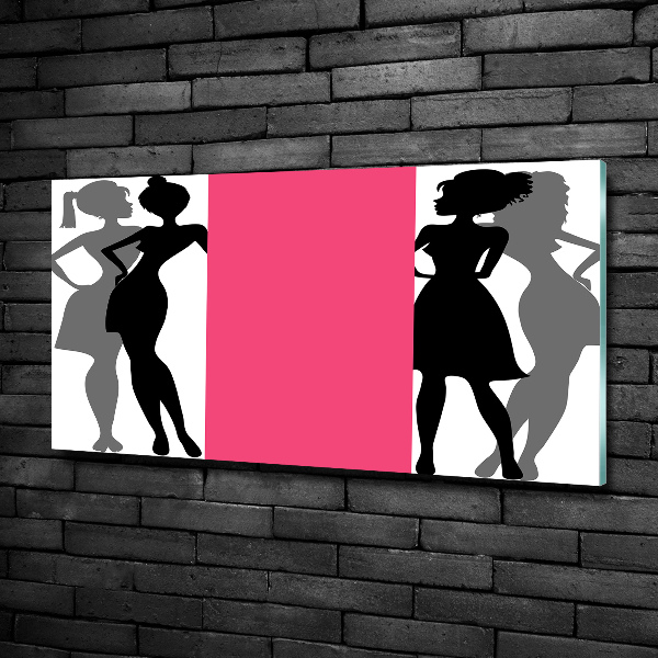 Quadro in vetro Silhouette femminili
