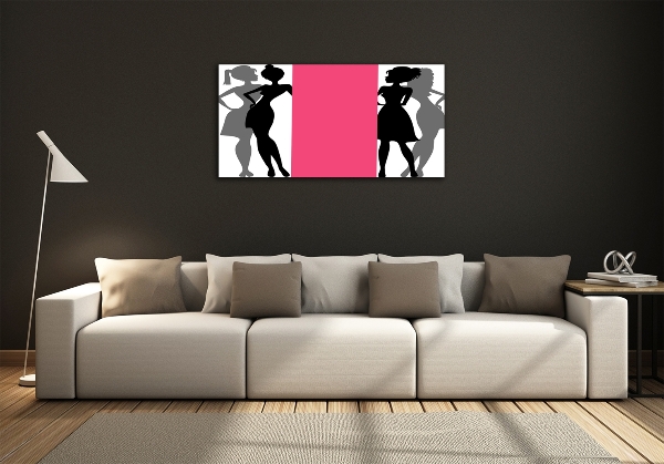 Quadro in vetro Silhouette femminili